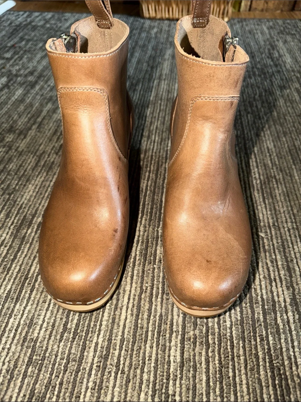 Swedish Hasbeens Zip It Emy Boots Size 37